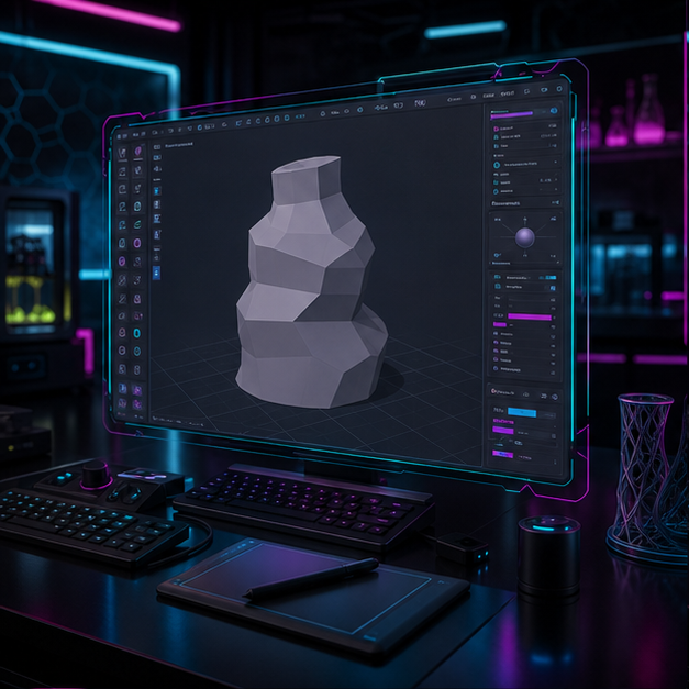 Начальный блокинг 3D модели